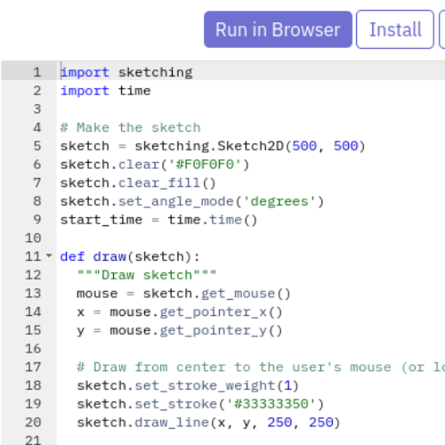 Screenshot of the homescreen.