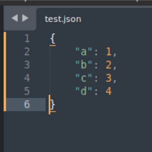 Picture of a JSON file.